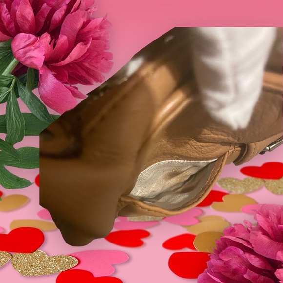 🔥 EXOTIC 🐪 Michael Kors Camel Leather Hobo - Picture 8 of 10